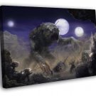 Rancor Dathomir Hunters Night Art Star Wars  20x16 inch FRAMED CANVAS WALL PRINT