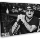 Vino Alan R&B Soul Rock Music Singer BW  20x16 inch FRAMED CANVAS WALL PRINT