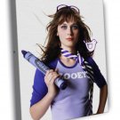 Zooey Deschanel Actress  20x16 inch FRAMED CANVAS WALL PRINT