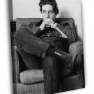 Al Pacino Amazing Thoughtful Actor Young Handsome BW  20x16 inch FRAMED CANVAS WALL PRINT
