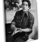Al Pacino Brilliant Actor Young Handsome Charming BW  20x16 inch FRAMED CANVAS WALL PRINT