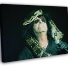 Alice Cooper Snake Hard Rock Music Singer  20x16 inch FRAMED CANVAS WALL PRINT