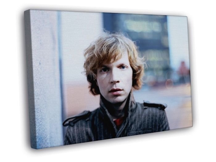 Beck Portrait Alternative Rock Singer  20x16 inch FRAMED CANVAS WALL PRINT