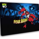 Ben 10 Four Arms Alien Cartoon Series Art  20x16 inch FRAMED CANVAS WALL PRINT