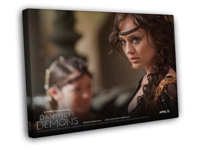 Da Vinci's Demons Laura Haddock Lucrezia Donati Series  20x16 inch FRAMED CANVAS WALL PRINT