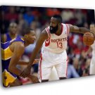 James Harden Houston Rockets Basketball Sport  20x16 inch FRAMED CANVAS WALL PRINT