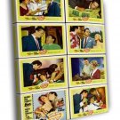 Kiss Me Deadly 1955 Collage Old Movie Vintage  20x16 inch FRAMED CANVAS WALL PRINT