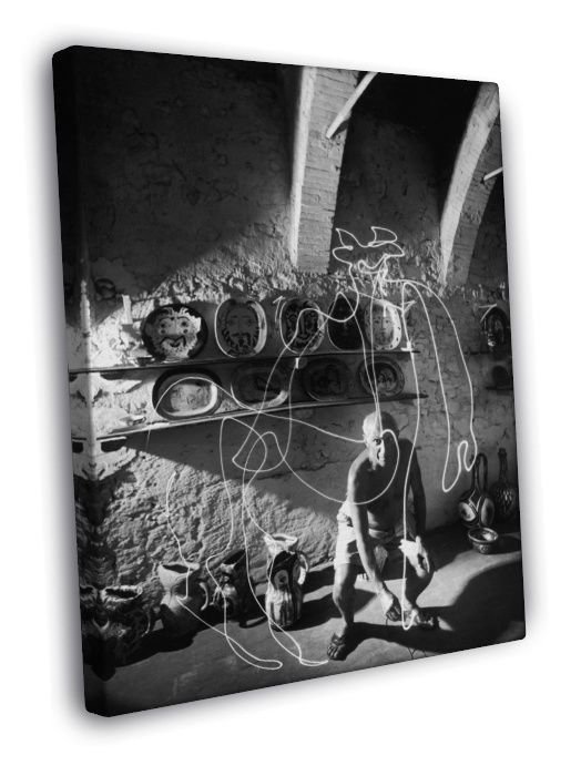 Pablo Picasso Artist Painter Centaur Cubism Old Retro  20x16 inch FRAMED CANVAS WALL PRINT