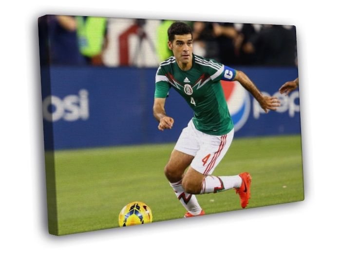 Rafael Marquez Dribbling Mexico World Cup Football  20x16 inch FRAMED CANVAS WALL PRINT