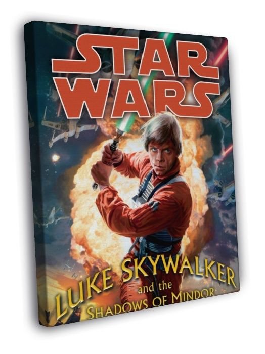 Luke Skywalker Jedi Lightsaber Star Wars Art WALL  20x16 inch FRAMED CANVAS PRINT