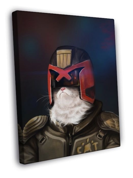 Judge Dredd 2012 Movie Cool Funny Art  20x16 inch FRAMED CANVAS WALL PRINT
