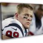 Justin James Watt Houston Texans  20x16 inch FRAMED CANVAS WALL PRINT
