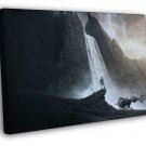 Oblivion Movie Landscape Ruins Waterfall  20x16 inch FRAMED CANVAS WALL PRINT