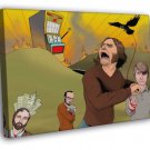 Death Cab For Cutie Rock Band Amazing Art Painting  20x16 inch FRAMED CANVAS WALL PRINT