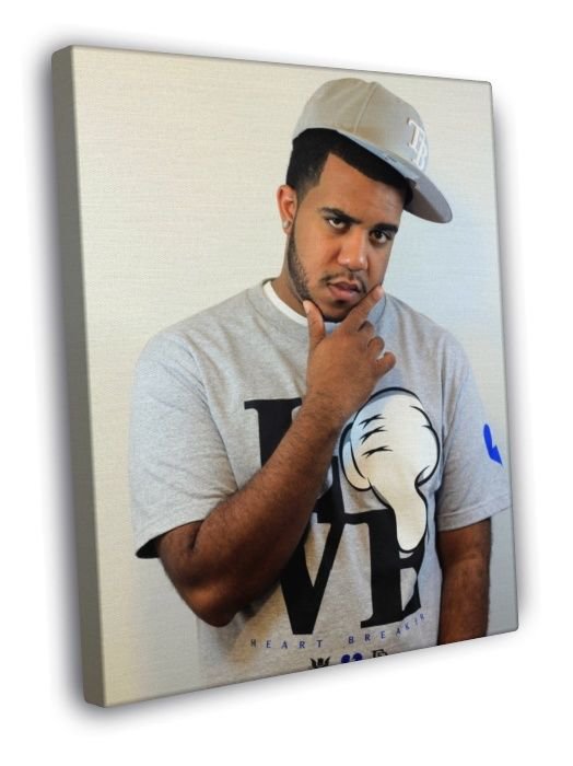 DJ Spinatik Rap Hip-Hop Music  20x16 inch FRAMED CANVAS WALL PRINT
