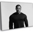 Dr. Dre Andre Young Rapper BW Gangsta Rap Hip-Hop  20x16 inch FRAMED CANVAS WALL PRINT