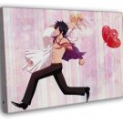 Fairy Tail Lucy Heartfilia Gray Fullbuster Anime Manga  20x16 inch FRAMED CANVAS WALL PRINT