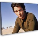 Christian Bale Portrait Handsome Young Charming  20x16 inch FRAMED CANVAS WALL PRINT