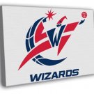 Washington Wizards Logo Basketball Sport Art  20x16 inch FRAMED CANVAS WALL PRINT