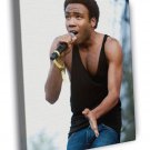Childish Gambino Live Concert Rapper Rap Hip-Hop Music  20x16 inch FRAMED CANVAS WALL PRINT
