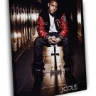 J. Cole Rapper Hip-Hop Music Rap  20x16 inch FRAMED CANVAS WALL PRINT
