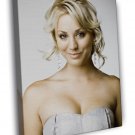 Kaley Cuoco Beautiful Cute Woman  20x16 inch FRAMED CANVAS WALL PRINT