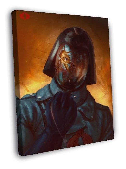 Cobra Commander G.I. Joe Awesome Art WALL  20x16 inch FRAMED CANVAS PRINT