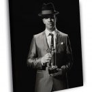 Drake Hip Hop Singer Music BW  20x16 inch FRAMED CANVAS WALL PRINT