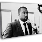 Kanye West Hip Hop Rap Music Singer BW Rare  20x16 inch FRAMED CANVAS WALL PRINT