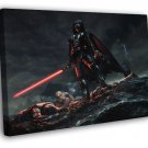 Darth Vader Stormtroopers Star Wars Movie Awesome Art  20x16 inch FRAMED CANVAS WALL PRINT