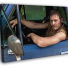 Norman Reedus Actor Handsome Truck The Walking Dead  20x16 inch FRAMED CANVAS WALL PRINT