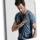 Hugh Jackman Handsome Hot Badass Actor Muscles Body  20x16 inch FRAMED CANVAS WALL PRINT