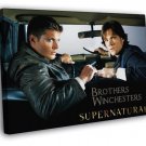 Dean Sam Brothers Winchesters Supernatural TV Series WALL  20x16 inch FRAMED CANVAS PRINT