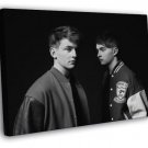 Disclosure Electronic Duo BW Music  20x16 inch FRAMED CANVAS WALL PRINT