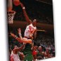 Hakeem Olajuwon Dunk The Dream Houston Rockets  20x16 inch FRAMED CANVAS WALL PRINT