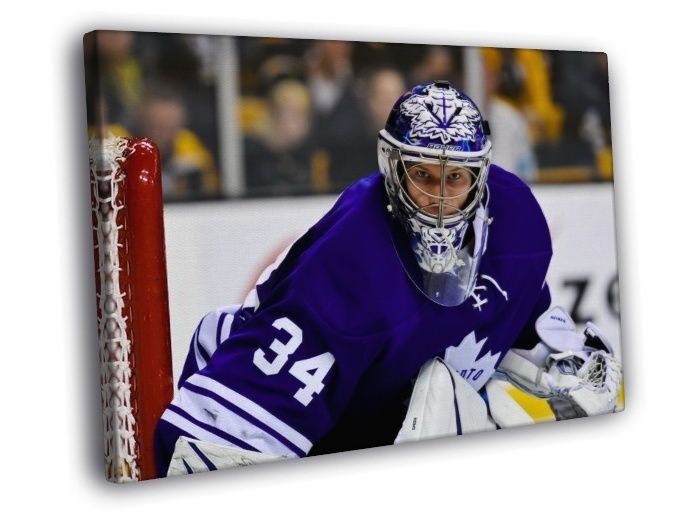 James Reimer Toronto Maple Leafs Hockey Sport  20x16 inch FRAMED CANVAS WALL PRINT