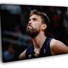 Marc Gasol Memphis Grizzlies Basketball  20x16 inch FRAMED CANVAS WALL PRINT