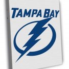 Tampa Bay Lightning Logo Hockey Sport Art  20x16 inch FRAMED CANVAS WALL PRINT