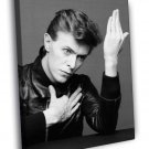 David Bowie Portrait Rock Music Singer BW  20x16 inch FRAMED CANVAS WALL PRINT