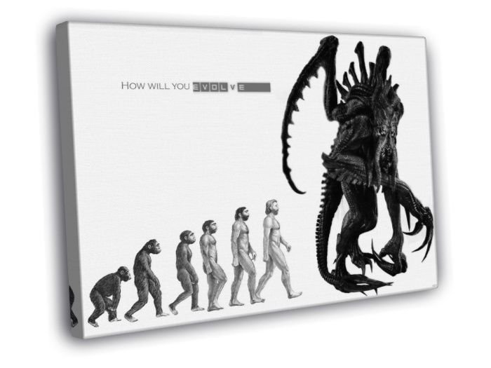 Evolve Monster Video Game  20x16 inch FRAMED CANVAS WALL PRINT