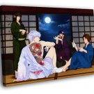 Gintama Sakata Gintoki Katsura Kotaro Anime  20x16 inch FRAMED CANVAS WALL PRINT