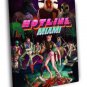 Hotline Miami Characters Amazing Video Game  20x16 inch FRAMED CANVAS WALL PRINT