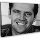 Jack Nicholson BW Portrait Smile Handsome Young  20x16 inch FRAMED CANVAS WALL PRINT