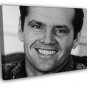 Jack Nicholson BW Portrait Smile Handsome Young 20x16 inch FRAMED CANVAS WALL PRINT