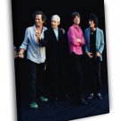 Keith Richards Mick Jagger Retro Band  20x16 inch FRAMED CANVAS WALL PRINT