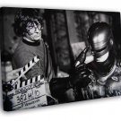 RoboCop Paul Verhoeven Peter Weller Behind the Scenes  20x16 inch FRAMED CANVAS WALL PRINT