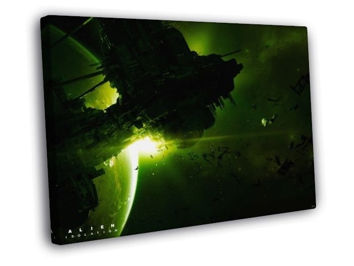 Alien Isolation Amazing Video Game WALL  20x16 inch FRAMED CANVAS PRINT