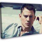 Channing Tatum Portrait Actor Handsome  20x16 inch FRAMED CANVAS WALL PRINT