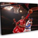 Dwight Howard Block Houston Rockets Sport  20x16 inch FRAMED CANVAS WALL PRINT