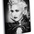 Gwen Stefani Beautiful Portrait BW Rare  20x16 inch FRAMED CANVAS WALL PRINT